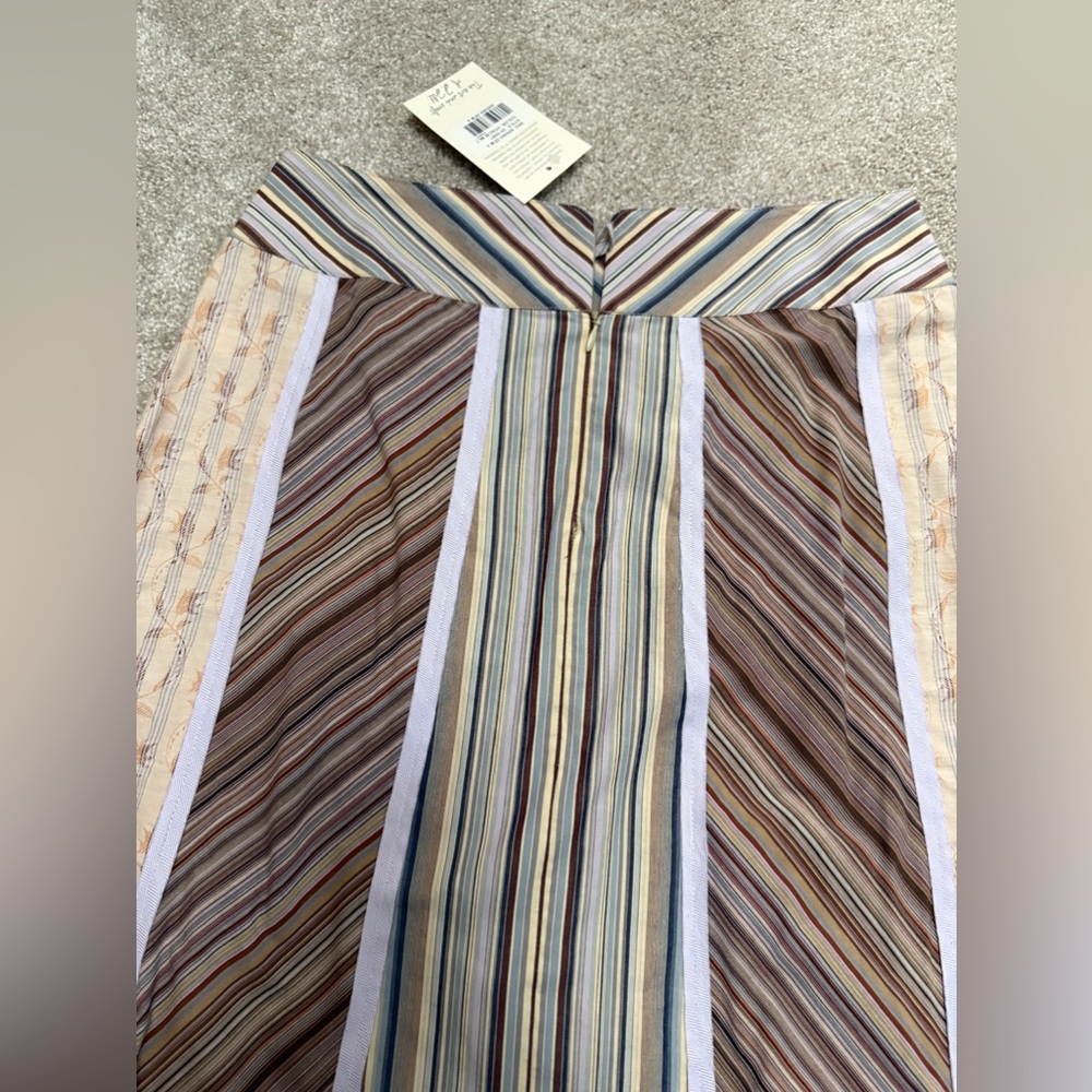 Vintage J. Jill - Cotton Striped Patchwork Skirt - size 4, NEW WITH TAGS - Picture 11 of 14